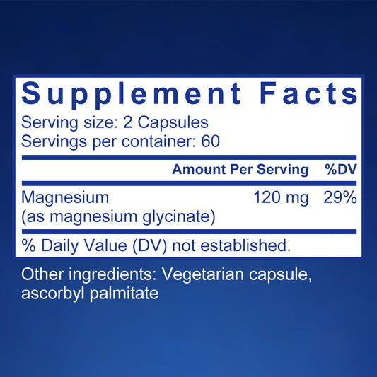 Adeqauom® Magnesium Glycinate | For Sensitive Individuals, Cardiometabolic, Neurocognitive & Musculoskeletal Health