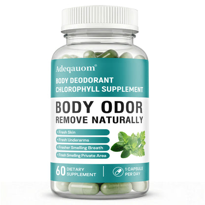 Chlorophyll Body Deodorant Capsules | Internal Odor Control & Gut Health Support
