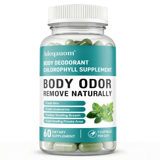 Chlorophyll Body Deodorant Capsules | Internal Odor Control & Gut Health Support