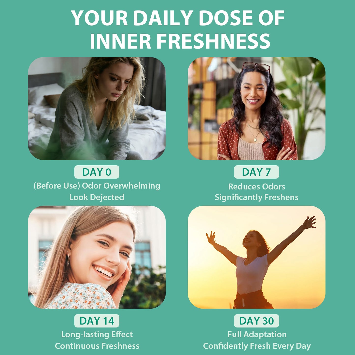 Chlorophyll Body Deodorant Capsules | Internal Odor Control & Gut Health Support