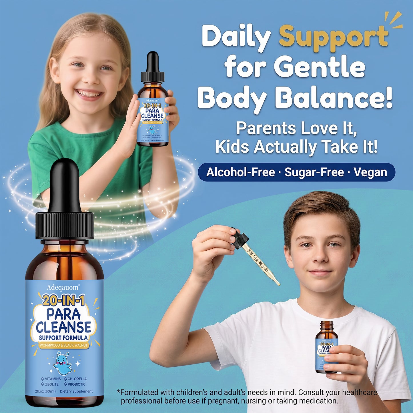 20-in-1 Para Cleanse Drops | Advanced Gut & Digestive Support for Adults & Kids