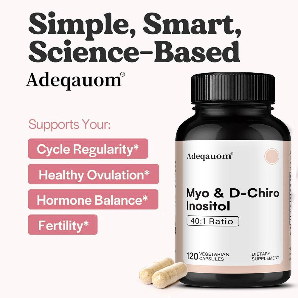 Adeqauom® Myo & D-Chiro Inositol Complex | 40:1 Ratio for Hormonal Balance & Ovarian Support