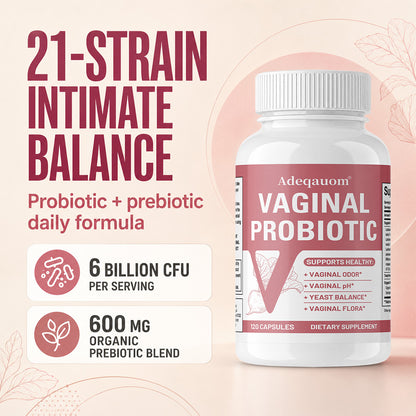 Adeqauom® Vaginal Probiotic | pH, Odor & Yeast Balance Support