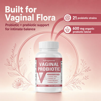 Adeqauom® Vaginal Probiotic | pH, Odor & Yeast Balance Support