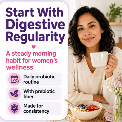 Adeqauom® Women's Probiotics | with Prebiotics & Cranberry for Digestive, Immune & Feminine Health