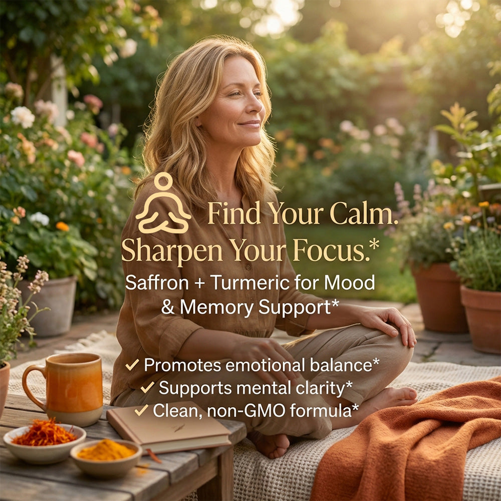 Adequaom Turmeric Saffron Capsules | Cinnamon + Cardamom + Black Pepper