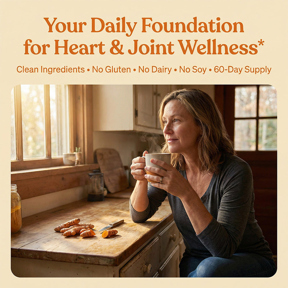 Adeqauom® Turmeric Curcumin Complex | Made with Organic Ginger for Joint & Heart Health