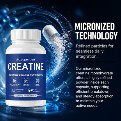 Adeqauom® Micronized Creatine Monohydrate | Muscle Support, Recovery & Brain Health