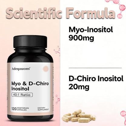 Adeqauom® Myo & D-Chiro Inositol Complex | 40:1 Ratio for Hormonal Balance & Ovarian Support