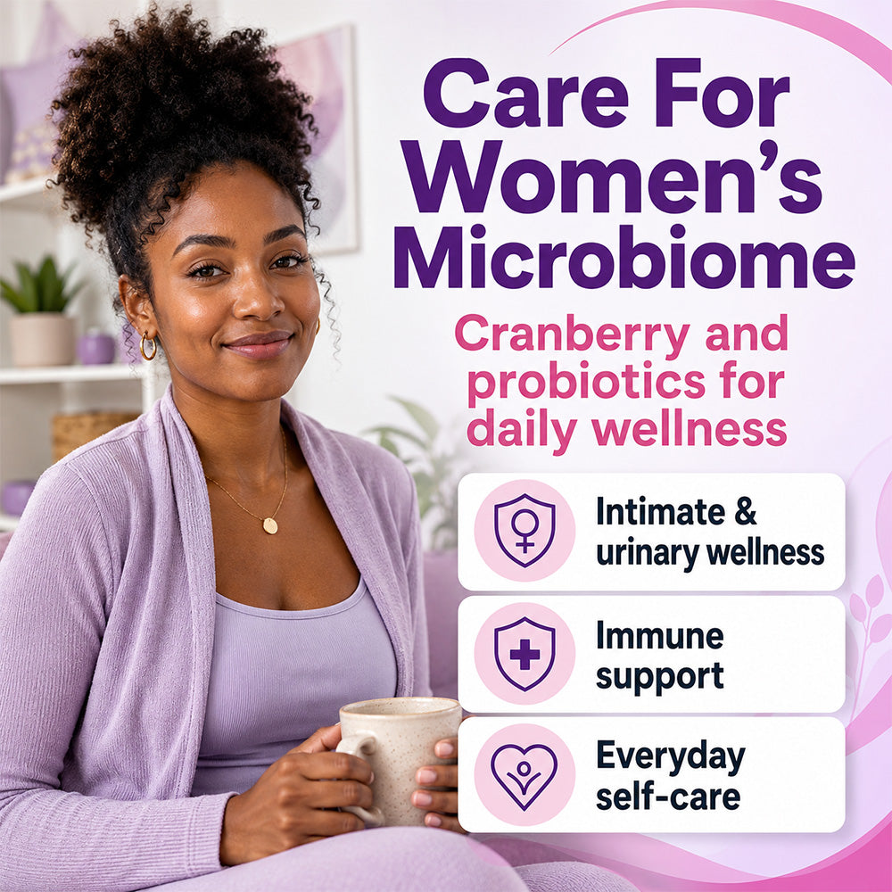 Adeqauom® Women's Probiotics | with Prebiotics & Cranberry for Digestive, Immune & Feminine Health