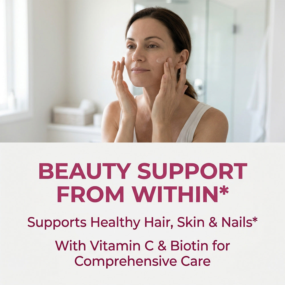 Adeqauom® Collagen Peptides Complex | with Vitamin C & Biotin for Hair, Skin, Nails & Joint Support
