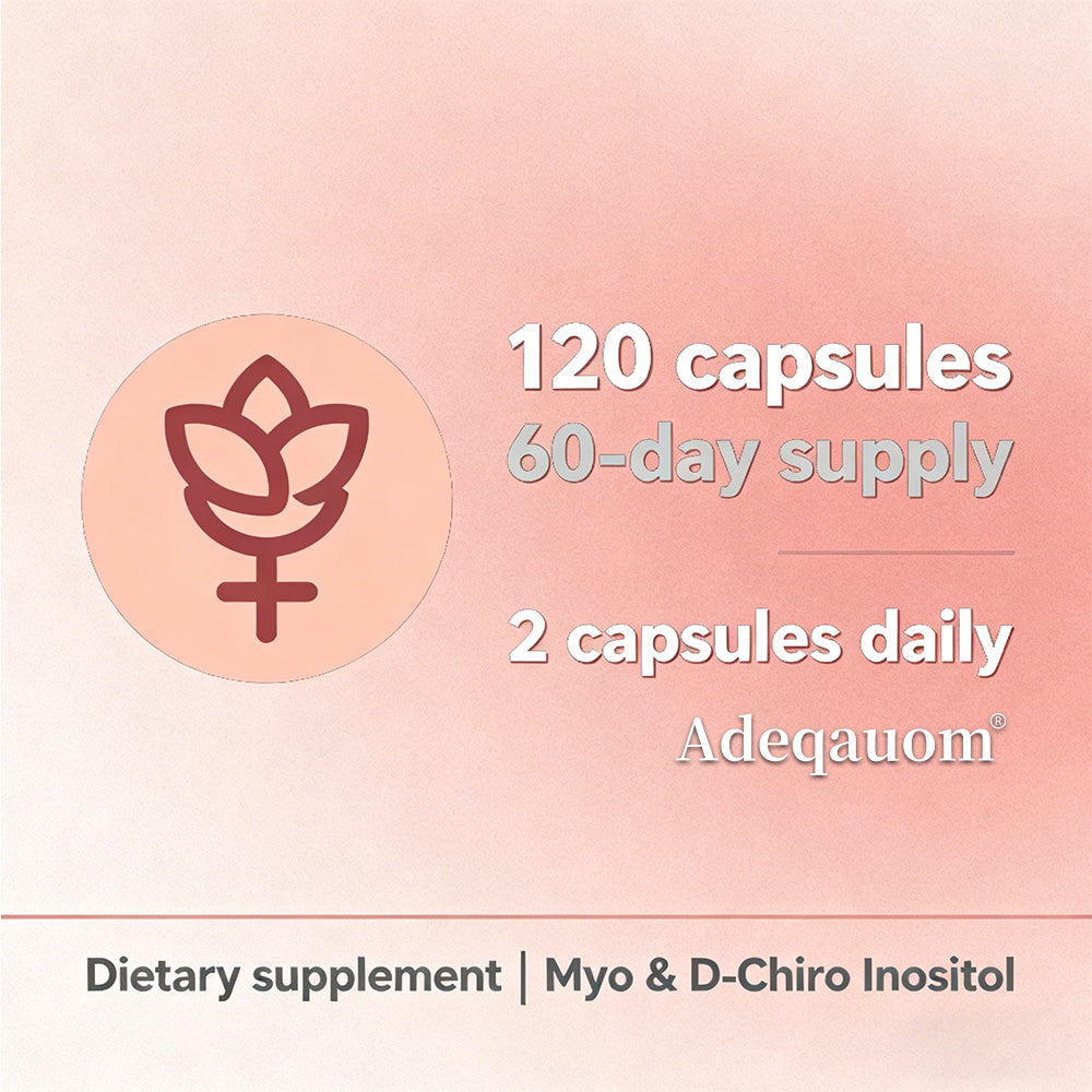 Adeqauom® Myo & D-Chiro Inositol Complex | 40:1 Ratio for Hormonal Balance & Ovarian Support