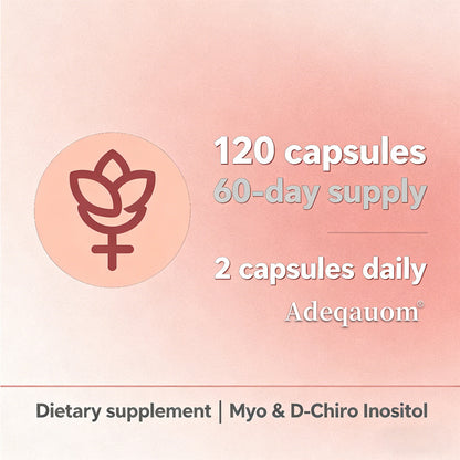 Adeqauom® Myo & D-Chiro Inositol Complex | 40:1 Ratio for Hormonal Balance & Ovarian Support