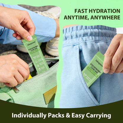 Strawberry Limeade Electrolyte Packets | Sugar-Free Hydration | 30 Sticks