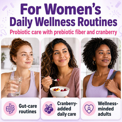 Adeqauom® Women's Probiotics | with Prebiotics & Cranberry for Digestive, Immune & Feminine Health