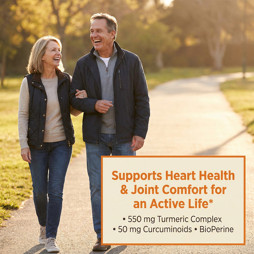 Adeqauom® Turmeric Curcumin Complex | Made with Organic Ginger for Joint & Heart Health