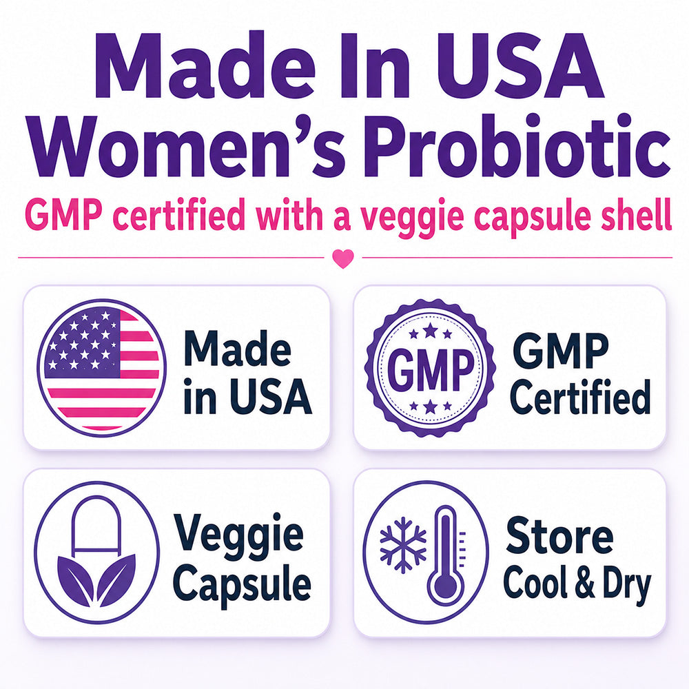 Adeqauom® Women's Probiotics | with Prebiotics & Cranberry for Digestive, Immune & Feminine Health